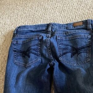 Refuge Dark Blue Denim Capris